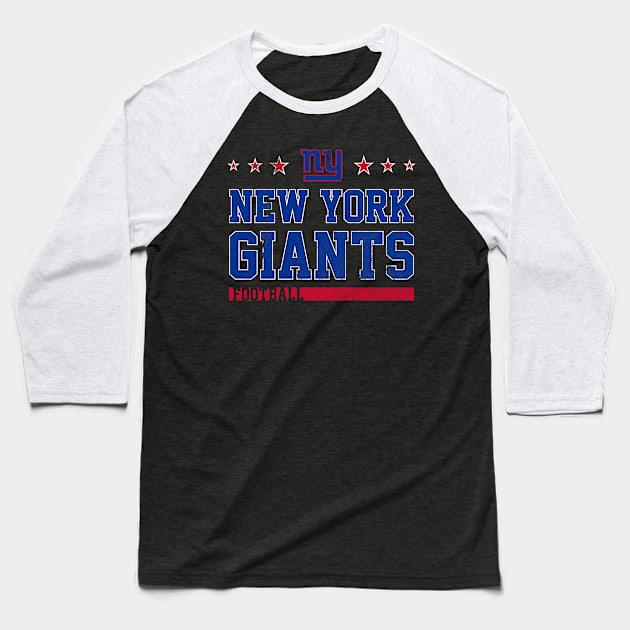 New York Giants Football! Baseball T-Shirt by Arrow